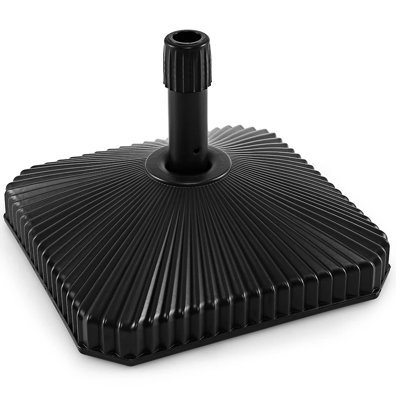 Fillable Umbrella Base, Shell Texture and 3 Coupler Sizes - Black
