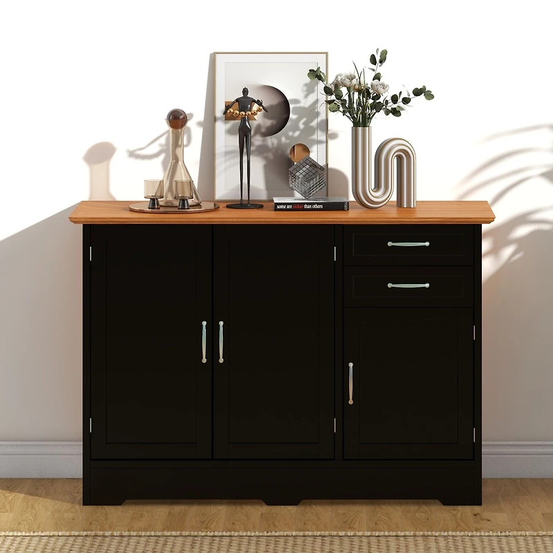 Buffet Storage Cabinet Kitchen Sideboard with 2 Drawers
