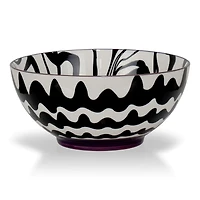 Chevron Black Bowl - 20 cm by Intercontinental