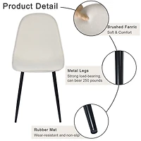 Ensemble de salle à manger 5 pièces incluant une table marron et des chaises beiges