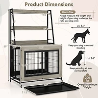 Industrial Dog Kennel Crate Furniture, Storage Shelves