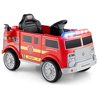 Kids Ride on Fire Truck, Remote Control and Extinguisher - Red
