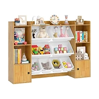 Kids Toy Storage and Bookshelf, Boxes Open Shelves