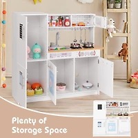 Toddler Pretend Play Kitchen Toy, Stove for 3+ Boys and Girls - White
