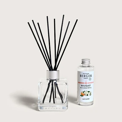 Ice Cube Scented Bouquet + 100ml Refill by Maison Berger Paris - Lady flower