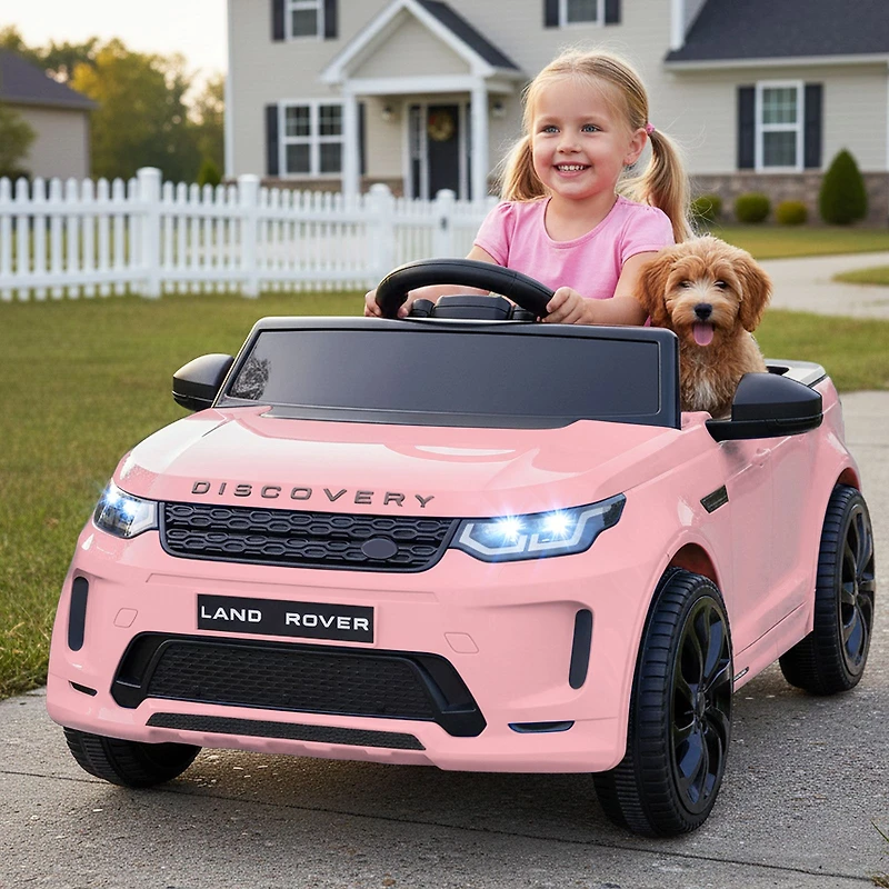Voiture électrique pour enfants Land Rover sous licence, alimentée par une batterie 12 V