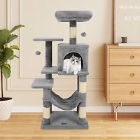 Multi-Level Cat Tower, 2-Door Condo and Padded Top Perch