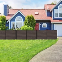 Outdoor Privacy Fence Screen with 5 Ground Stakes
