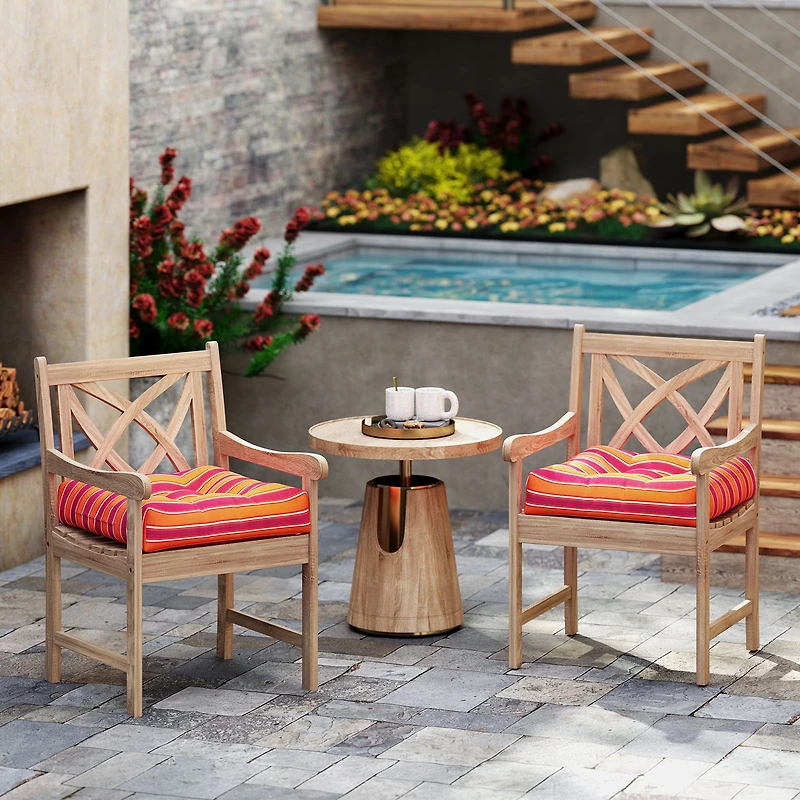 21" x Patio Chair Seat Cushion Pads, For Indoor and Outdoor