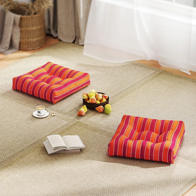 21" x Patio Chair Seat Cushion Pads, For Indoor and Outdoor