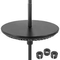 Patio Umbrella Table Tray Adjustable, Umbrella Poles - Black