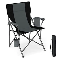 Portable Folding Oxford Cloth Camping Chair, Cup Holder and Side Pocket