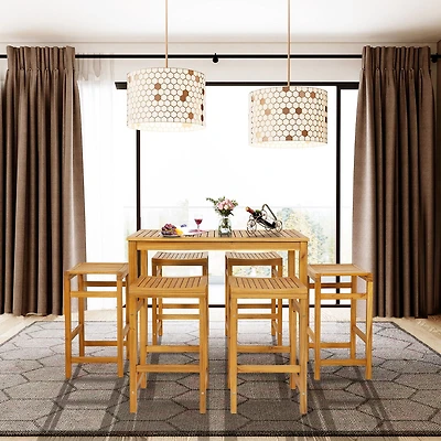 Rectangular Indoor and Outdoor Bar Height Table, For Garden