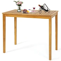 Rectangular Indoor and Outdoor Bar Height Table, For Garden