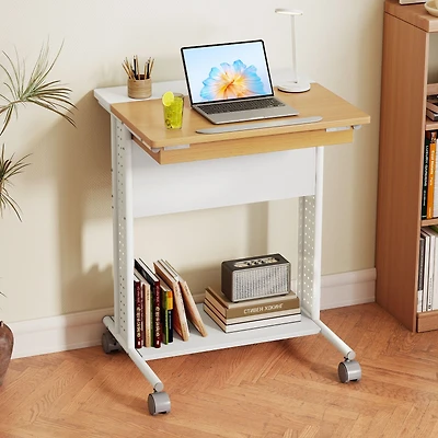 Bureau portable roulant pour ordinateur portable