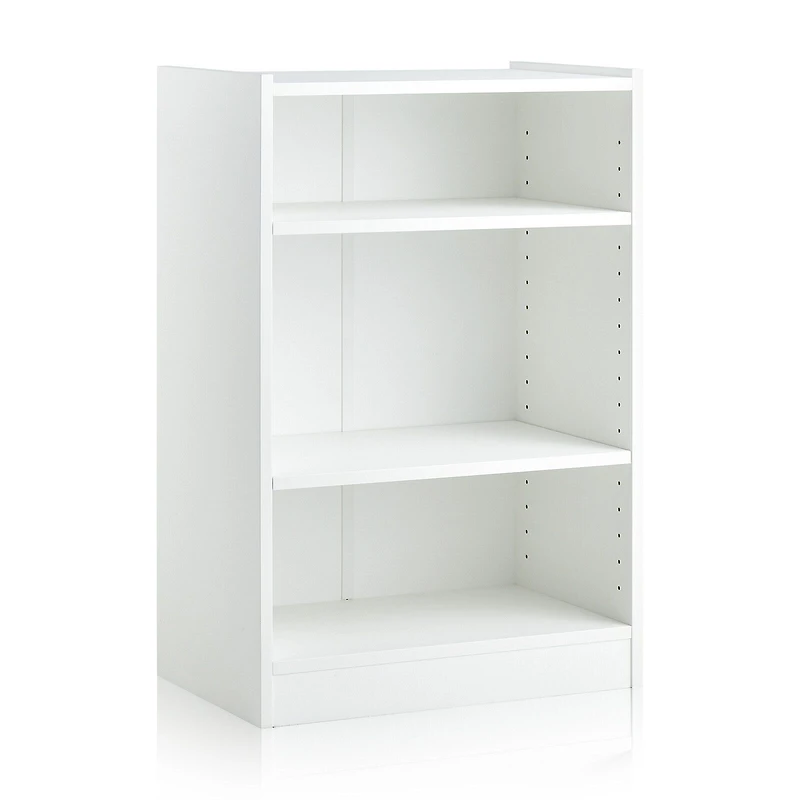 3-Tier Bookcase Display with Adjustable Shelves