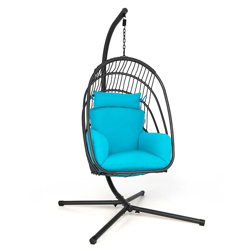 Fauteuil œuf suspendu pliable