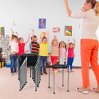 Set of 6 Portable Plastic Stack Stools