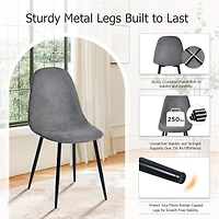 Maison Classique Modern 5-Piece Dining Set With Dark Brown Table and Chairs