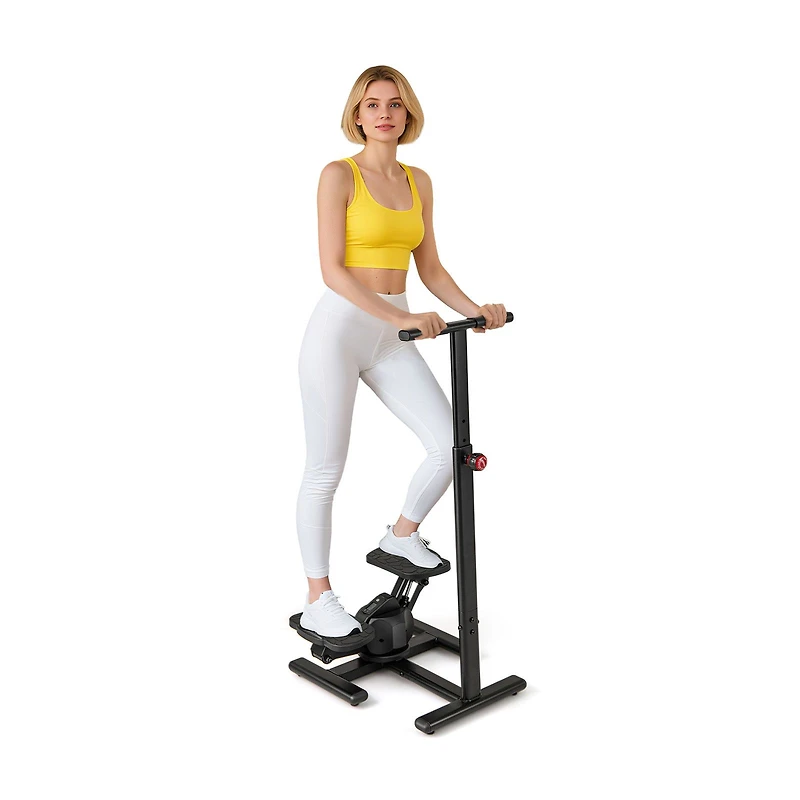 Steppers, For Exercise Twist Stair Stepper Workout Equipmen - Black