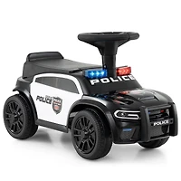 Toddler Sliding Car, Steering Wheel and Under-Seat Storage Push - Black
