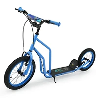 Youth Scooter, Adjustable Handlebar and Inflatable Wheels for Age 8+ Years Old