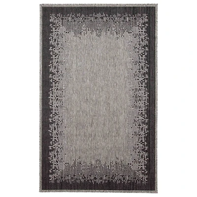 Tapis gris contemporain « Edge »