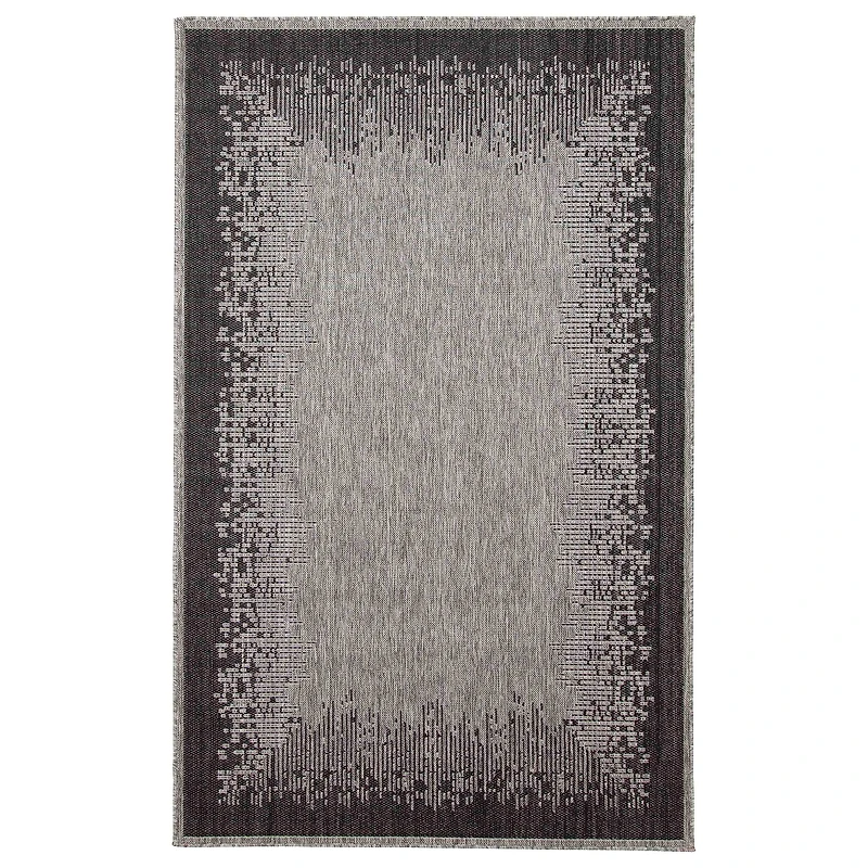 Edge Contemporary Grey Area Rug