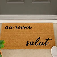 Paillasson en fibre de coco - Salut, Au Revoir