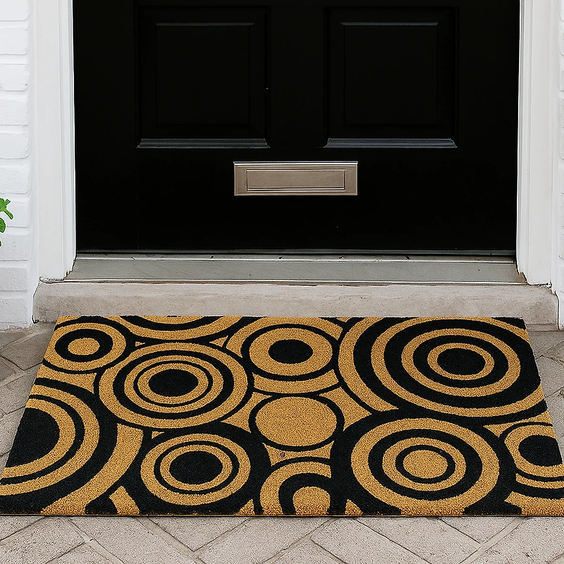 Paillasson en fibre de coco - Cercles