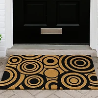 Paillasson en fibre de coco - Cercles