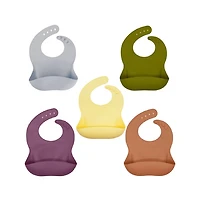 Silicone Baby Bib Set – 5 Pack