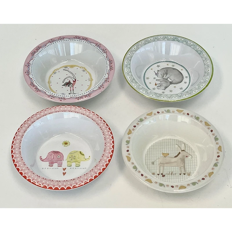 Bols rond en Mélamine pour enfants - Assorties