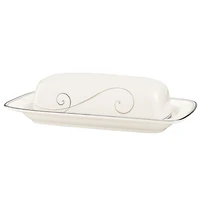 Platinum Wave Butter Dish