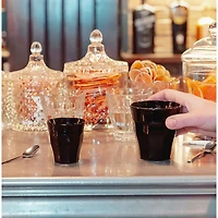 Picardie Tumbler, Set of 6 - 90ml, Black