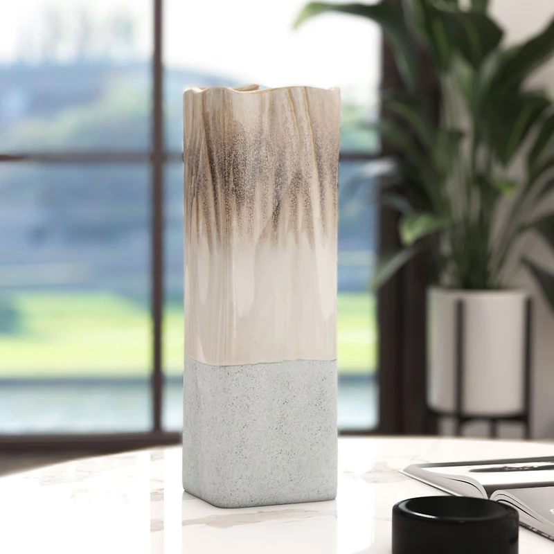 Saunton 16" Ceramic Table Vase