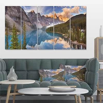 Moraine Lake Banff Park Canada  Canvas Wall Art