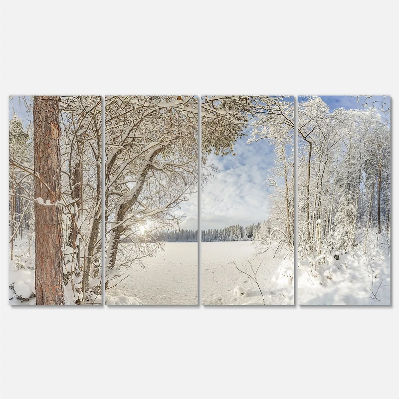 Toile 4 « Lake Winter Woods »