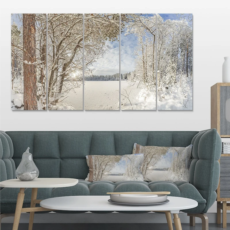 Toile 4 « Lake Winter Woods »