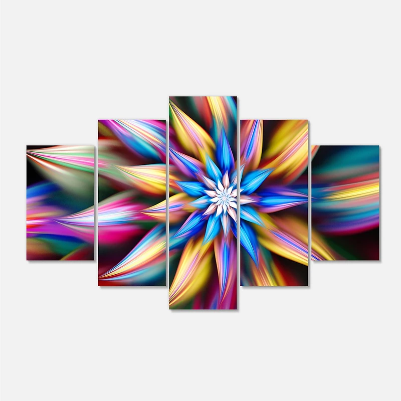 Exotic Multi Color Flower Petals  Canvas Wall Art