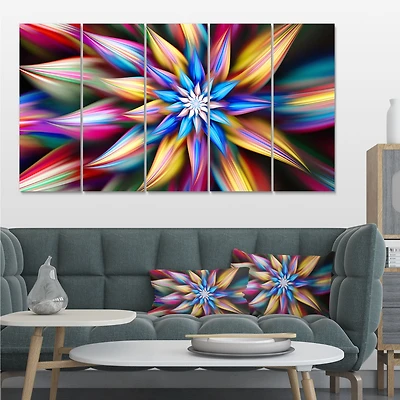 Exotic Multi Color Flower Petals  Canvas Wall Art