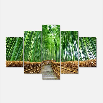 Path to Bamboo Forest Canvas Wall Art