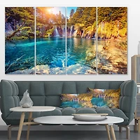 Turquoise Water and Sunny Beams Canvas Print
