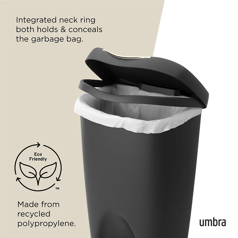 Umbra Brim Step Bin With Lid, 50L