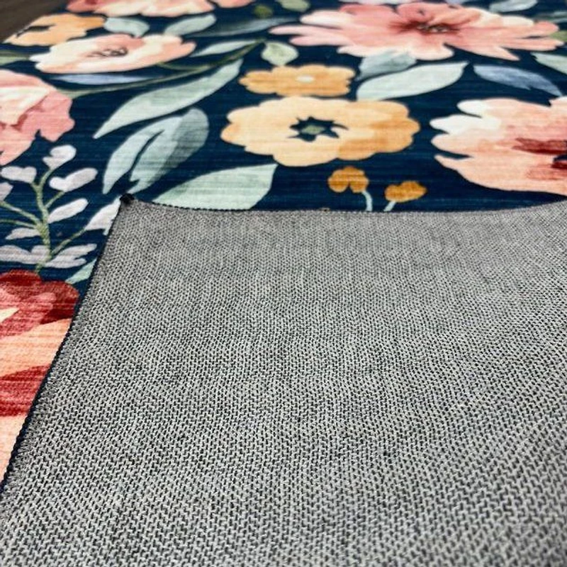 Brio Washable Rug - Flowers