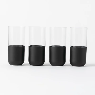 Villero & Boch Manufacture Rock Noir Highball, Set of 4