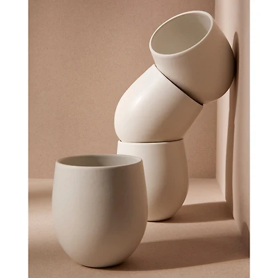 Set of 4 Epa Coffee & Tea Cups - Matte White