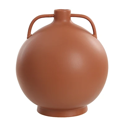 Vase « Delphi » en céramique orange