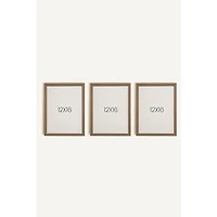 Oleka Safari Mini Framed Canvas Wall Art, Set of 3 - Oak Frame