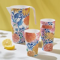 Sunburst Melamine Jug & Tumblers, Set of 5